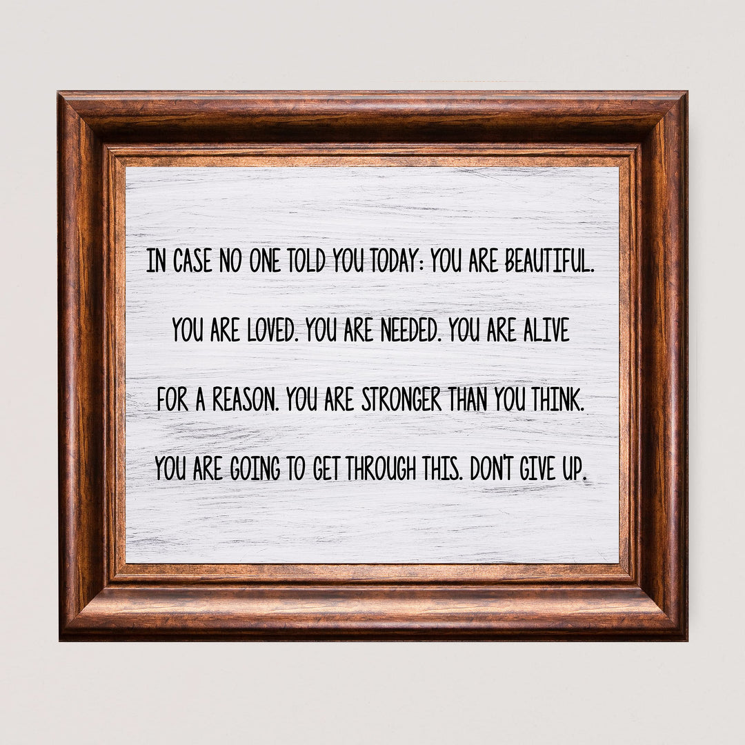 You Are Beautiful, Loved, Needed-Don&
