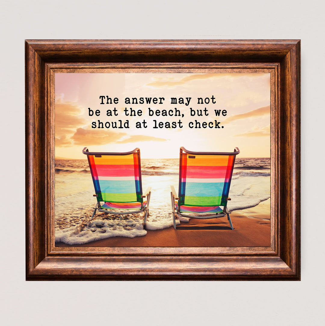 Beach Bedroom Wall Art - Sand &amp; Sea Coastal Print
