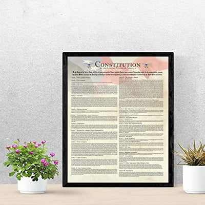 "Constitution of the United States of America"-Patriotic Poster Print -11x14"