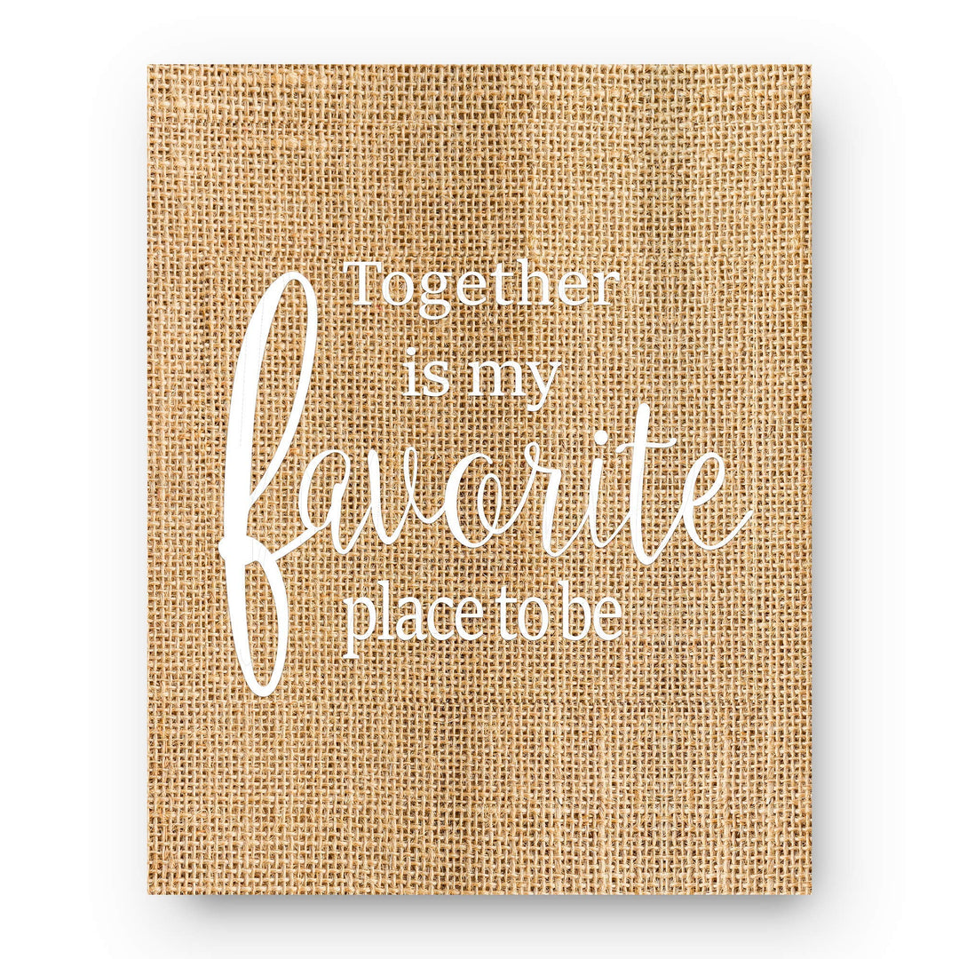 Home 2-Piece Wall Art Set- 8 x 10s Wall Prints-Ready to Frame."Good To Be Home-Together Is My Fav Place". Home-Kitchen-Living-Family Wall Decor. Great Reminders of Family. Great Housewarming Gift!