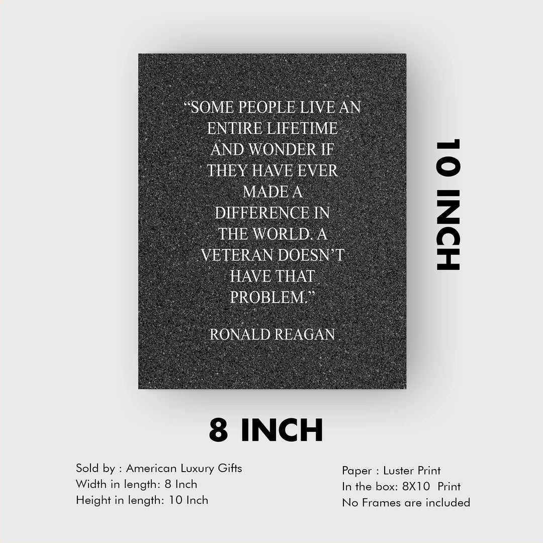 Ronald Reagan-"A Veteran Doesn&