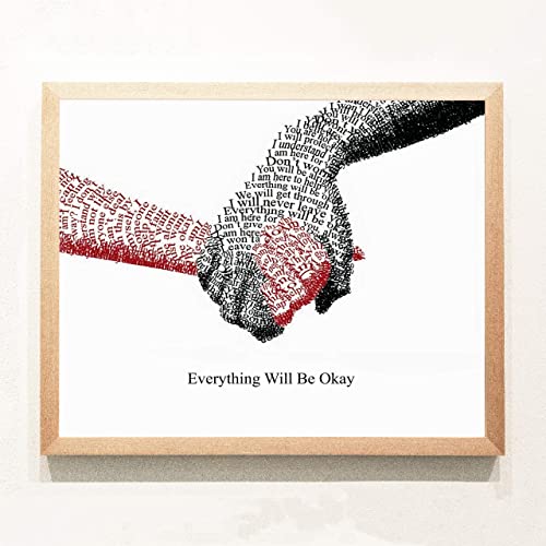 "Everything Will Be Okay" Inspirational Wall Art-14 x 11"