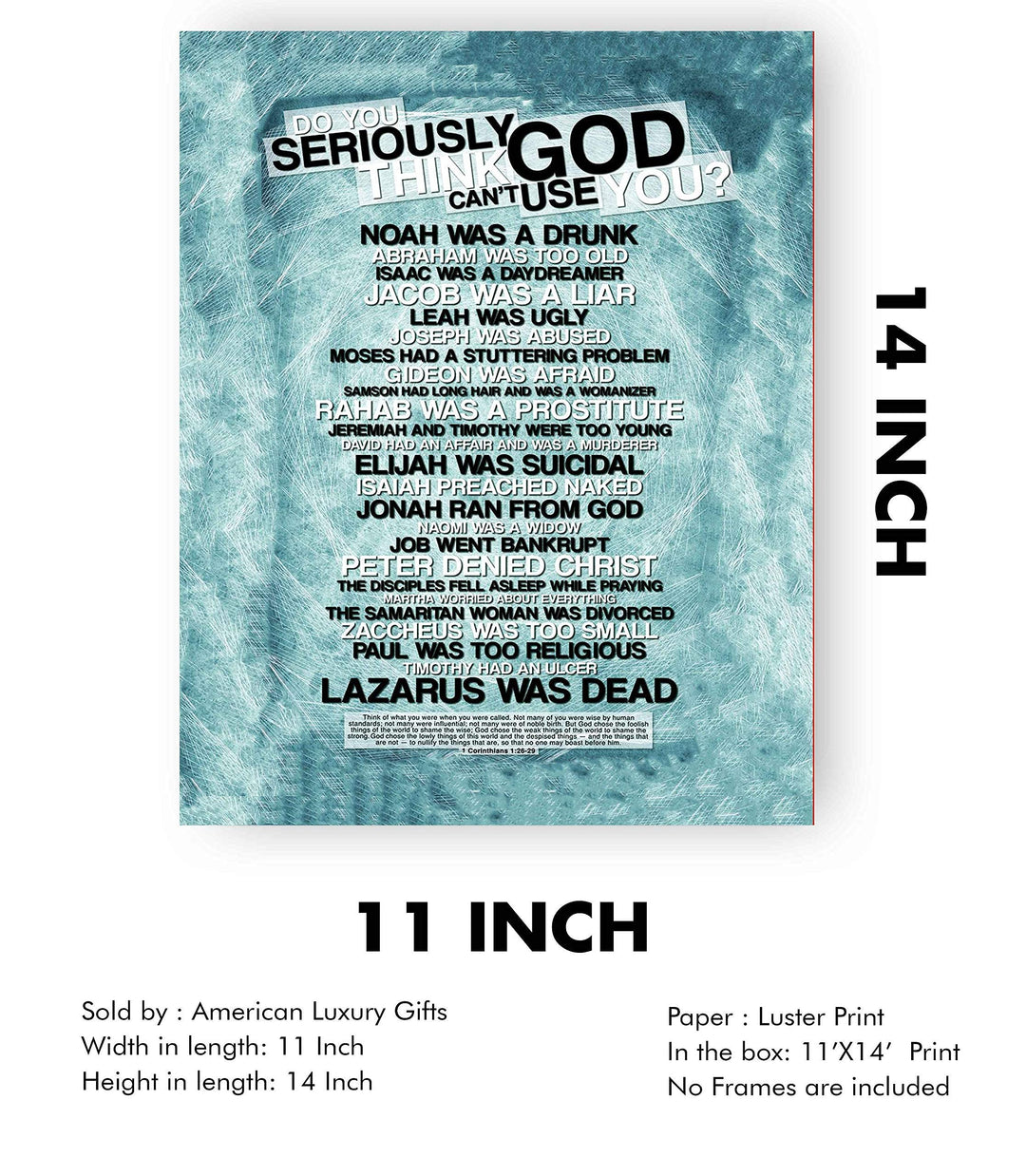 Do You Seriously Think God Can&