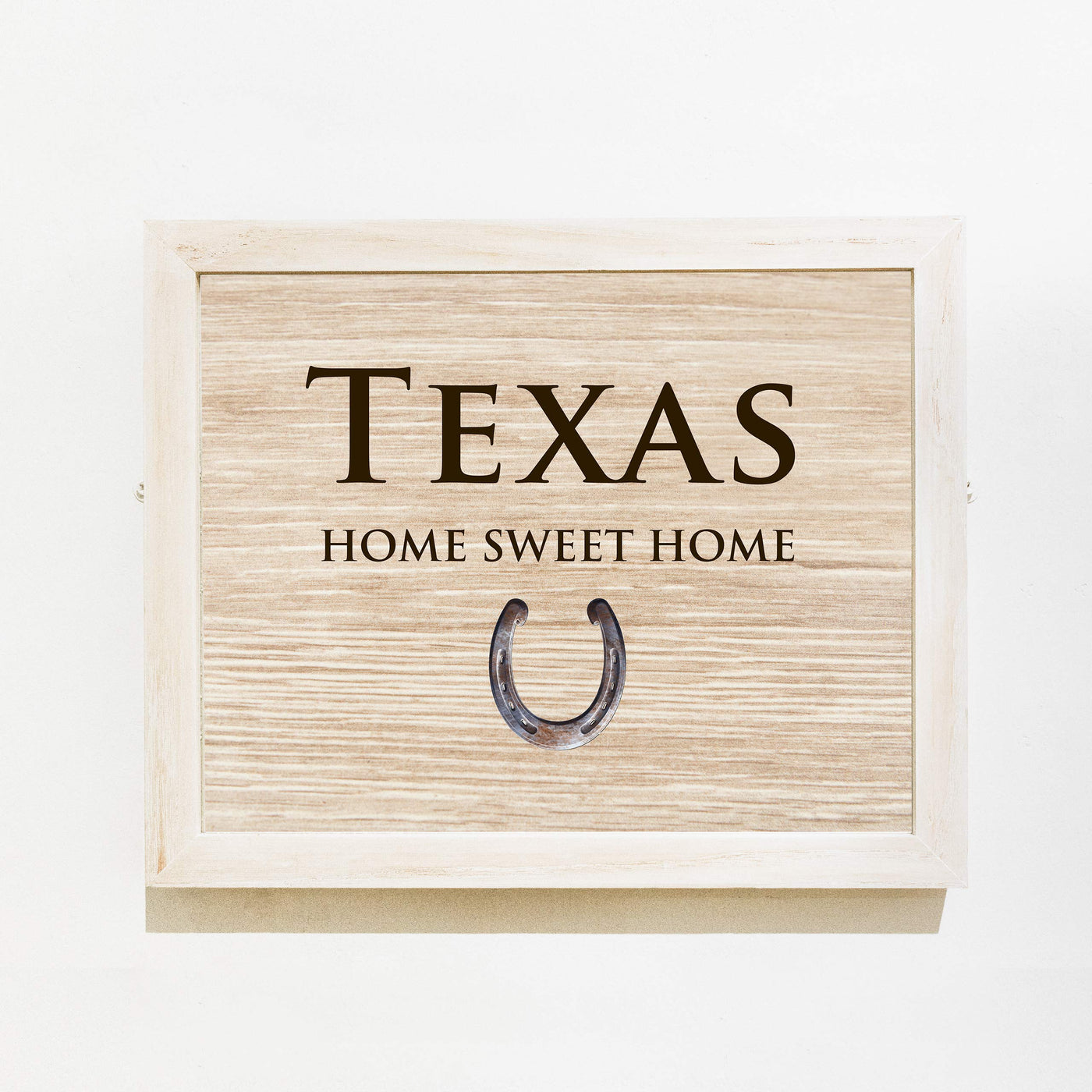 Texas-Home Sweet Home Lone Star State Wall Decor-10 x 8" Country Rustic Family Art Print-Ready to Frame. Western Home-Office-Welcome-Farmhouse Decor. Perfect Southern Gift! Printed on Photo Paper.