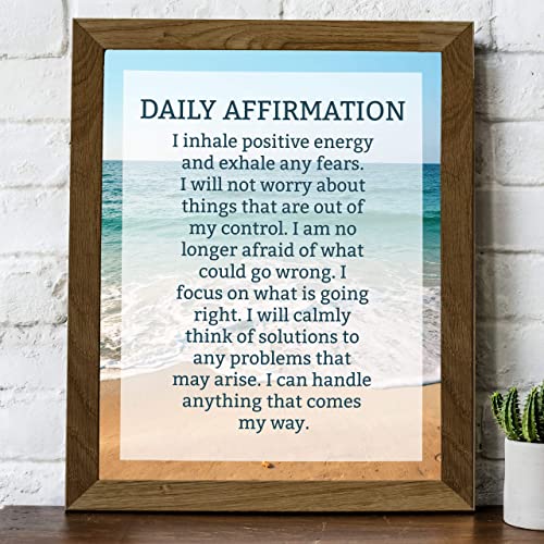 "Daily Affirmations- Self Talk"-8 x 10"