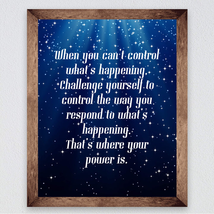 Control the Way You Respond-That&