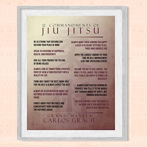 12 Commandments of Jiu-Jitsu - 8 x 10