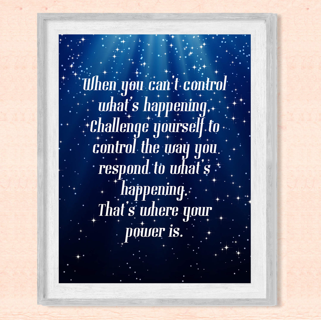 Control the Way You Respond-That&
