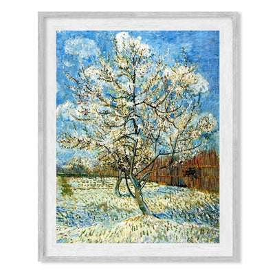 Van Gogh"Peach Trees in Blossom" Inspirational Vintage Painting Design Wall Art -8 x 10" Summer Orchard Picture Print -Ready to Frame. Home-Office-Studio-Farmhouse Decor. Great Artwork Gift!