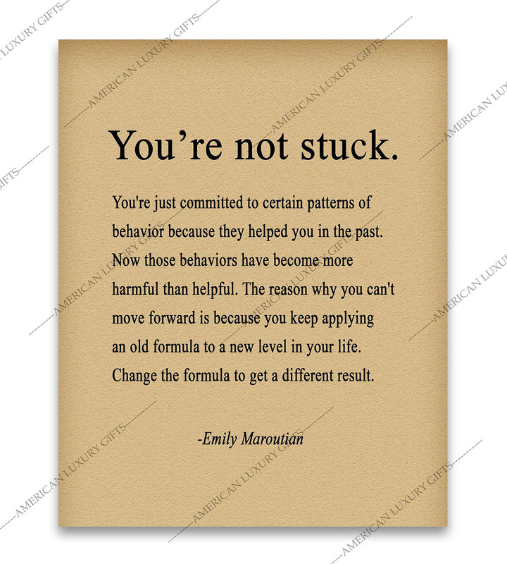 Change the Formula to Get a Different Result Inspirational Quotes Wall Sign -8 x 10" Motivational Wall Art Print-Ready to Frame. Positive Decor for Home-Office-School-Dorm. Great Advice for All!