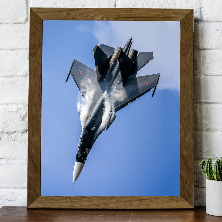 US Air Force Fighter Jet -8x10" American Military Aircraft Wall Print-Ready to Frame. Home-Office-School Decor. Perfect Sign for Game Room-Garage-Cave! Great Gift for Active Duty Military &amp; Veterans!