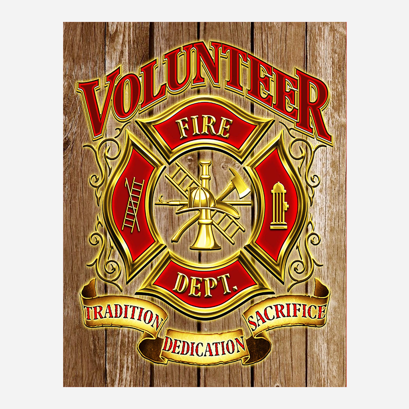 Fire Department Vintage Signs- 4 Image Set- 8 x10"s Wall Decor Prints- Ready To Frame. Great Gift for All Firemen- Home Decor- Office Decor. Perfect for Man Cave- Bar- Garage-Fire Stations!