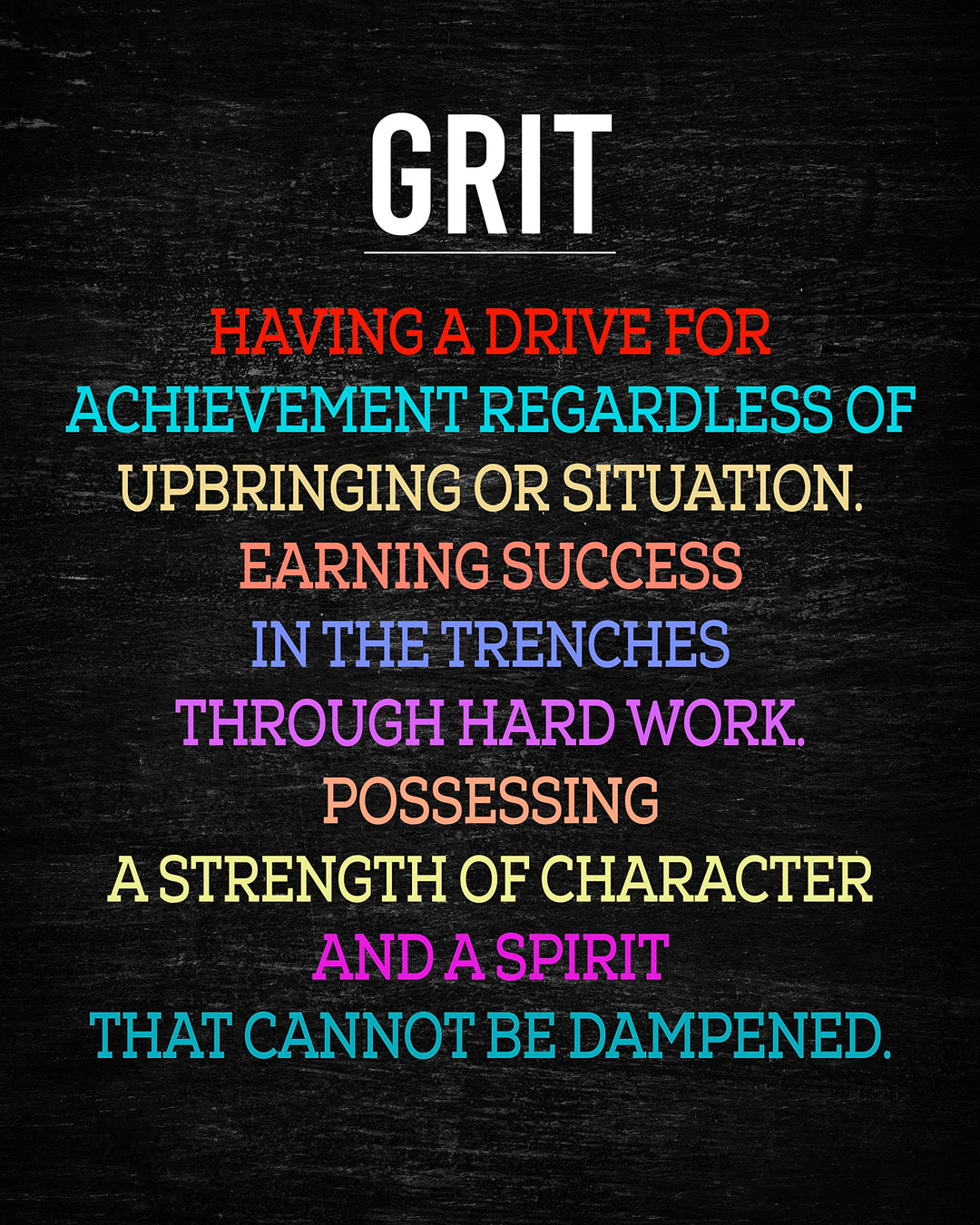 Grit, Mindset, Success Motivational Quotes Poster Pack -Set of (6) - 8 –  AmLuxGifts, image size:1080x1350