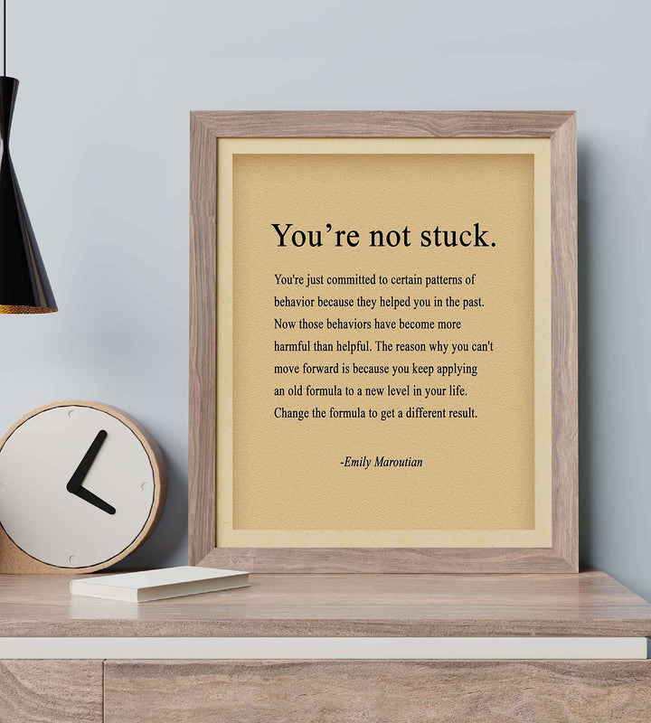 Change the Formula to Get a Different Result Inspirational Quotes Wall Sign -8 x 10" Motivational Wall Art Print-Ready to Frame. Positive Decor for Home-Office-School-Dorm. Great Advice for All!