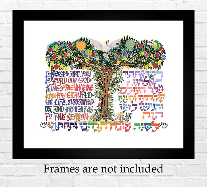 Tree of Life-"Blessed Are You Lord Our God!" -Spiritual Wall Decor-10 x 8"