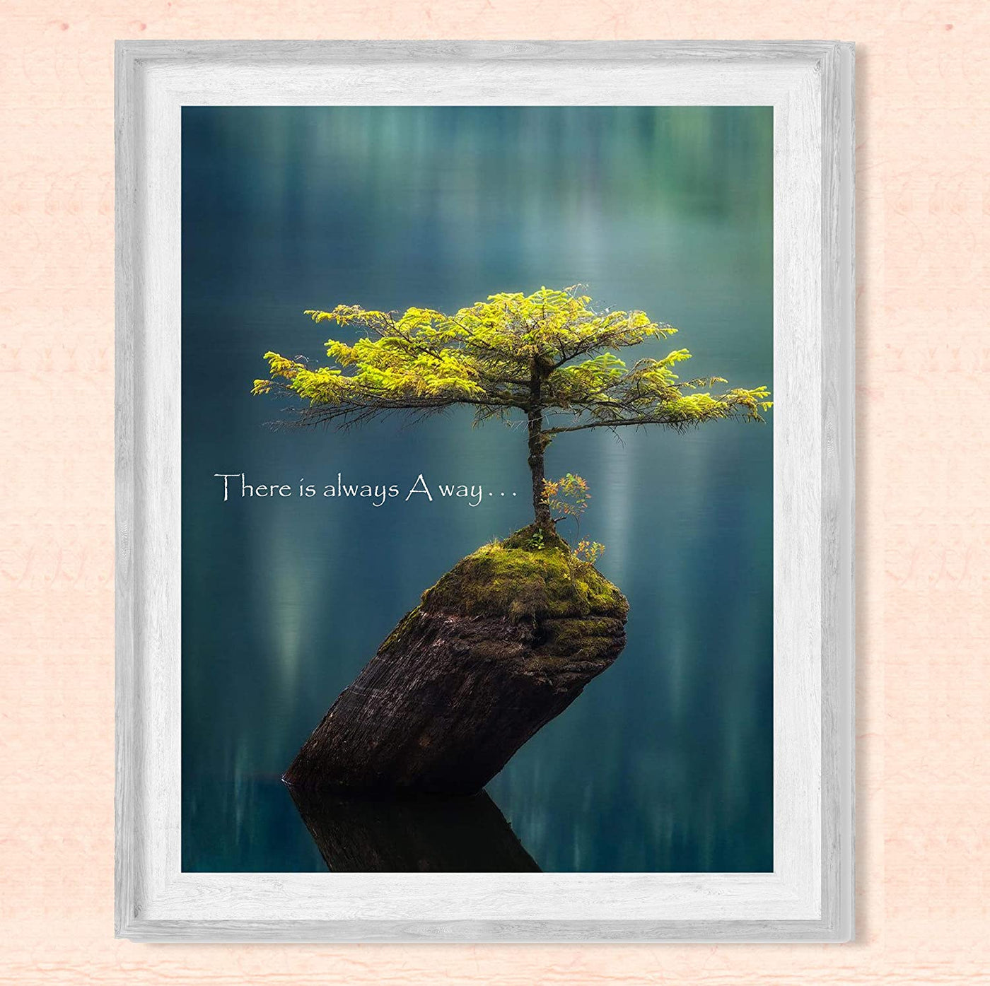 "There Is Always A Way" Inspirational Quotes Wall Art-8 x 10"