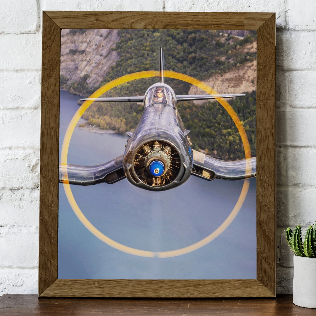 Vought F4U Corsair Fighter Jet -8 x 10" US Air Force - American Military Aircraft Wall Print -Ready to Frame. Home-Office-Garage-Shop-Man Cave Decor! Great Gift for Active Duty Military &amp; Veterans!