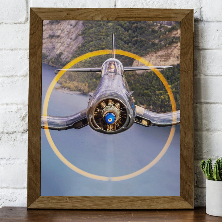 Vought F4U Corsair Fighter Jet -8 x 10" US Air Force - American Military Aircraft Wall Print -Ready to Frame. Home-Office-Garage-Shop-Man Cave Decor! Great Gift for Active Duty Military &amp; Veterans!
