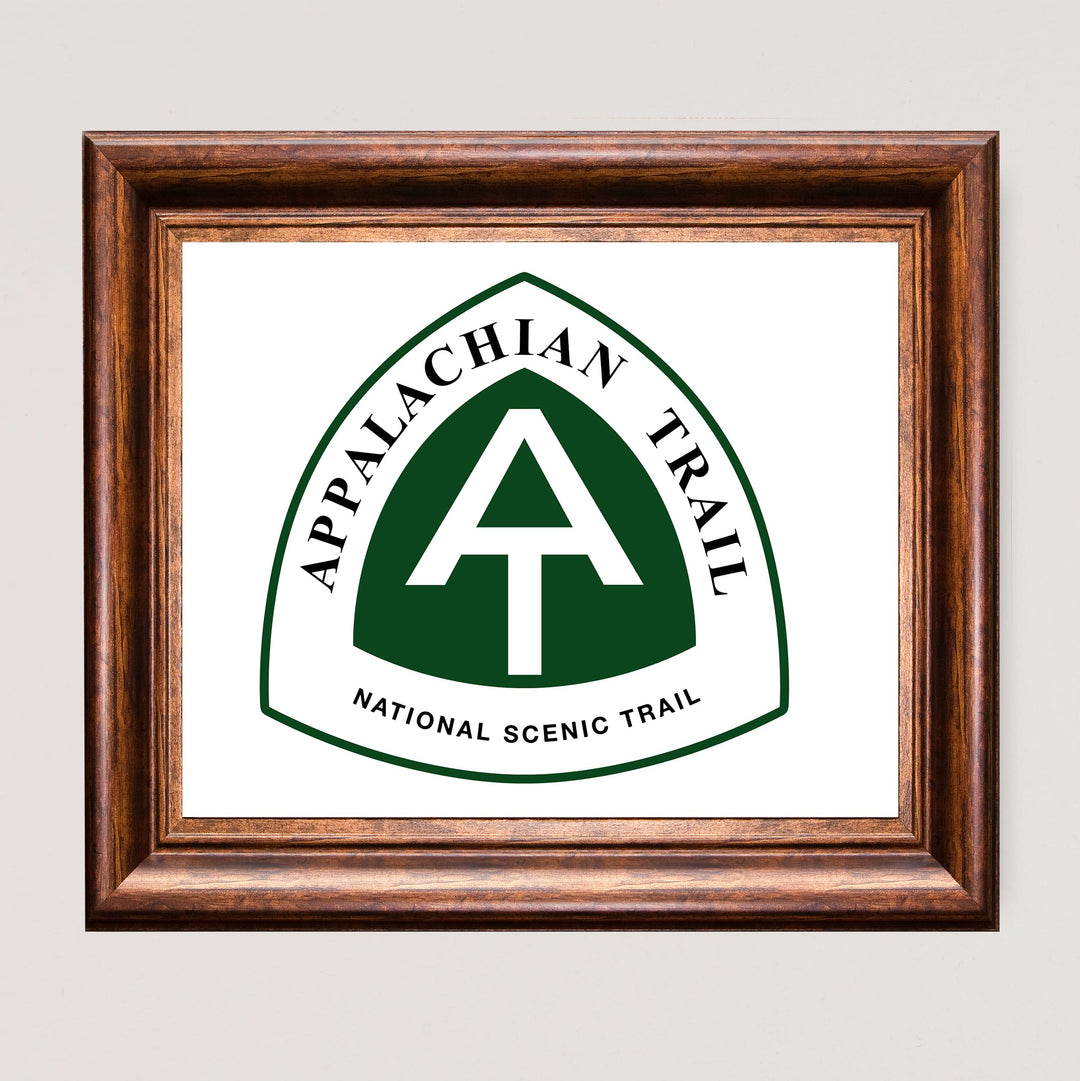 Appalachian Trail-Rustic National Park Wall Decor Sign - 10 x 8" Scenic Hiking &amp; Outdoors Wall Art Print -Ready to Frame. Perfect Adventure Sign for Home-Office-Cabin-Lodge-Lake House Decor!
