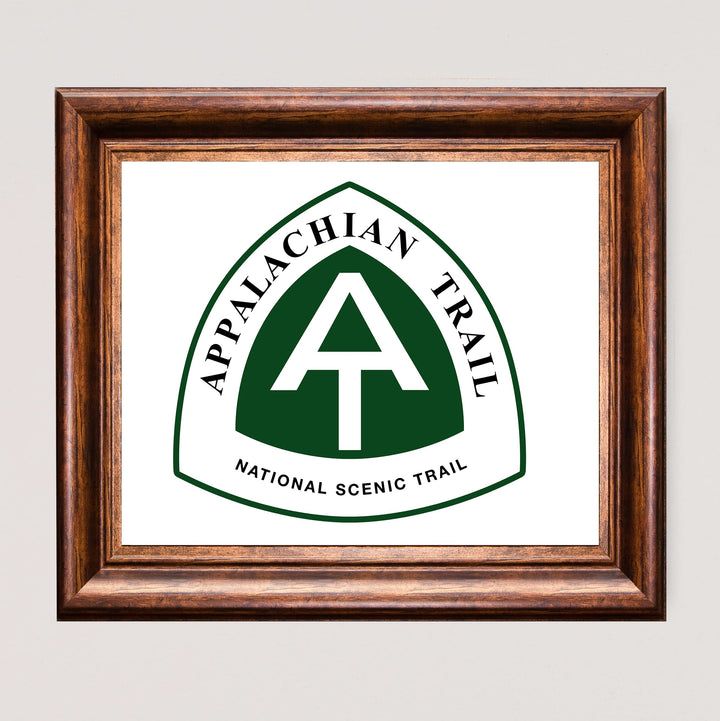 Appalachian Trail-Rustic National Park Wall Decor Sign - 10 x 8" Scenic Hiking &amp; Outdoors Wall Art Print -Ready to Frame. Perfect Adventure Sign for Home-Office-Cabin-Lodge-Lake House Decor!