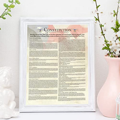 "Constitution of the United States of America"-Patriotic Poster Print -11x14"