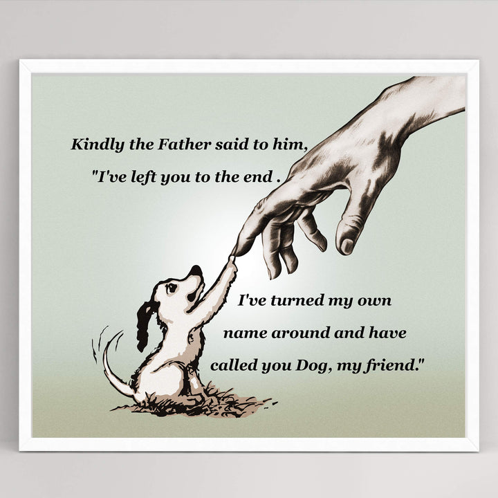 Honor your furry friend with this heartfelt pet memorial gift. Ideal for home, studio, or vet office decor, this inspirational dog lover wall art adds warmth and charm.
