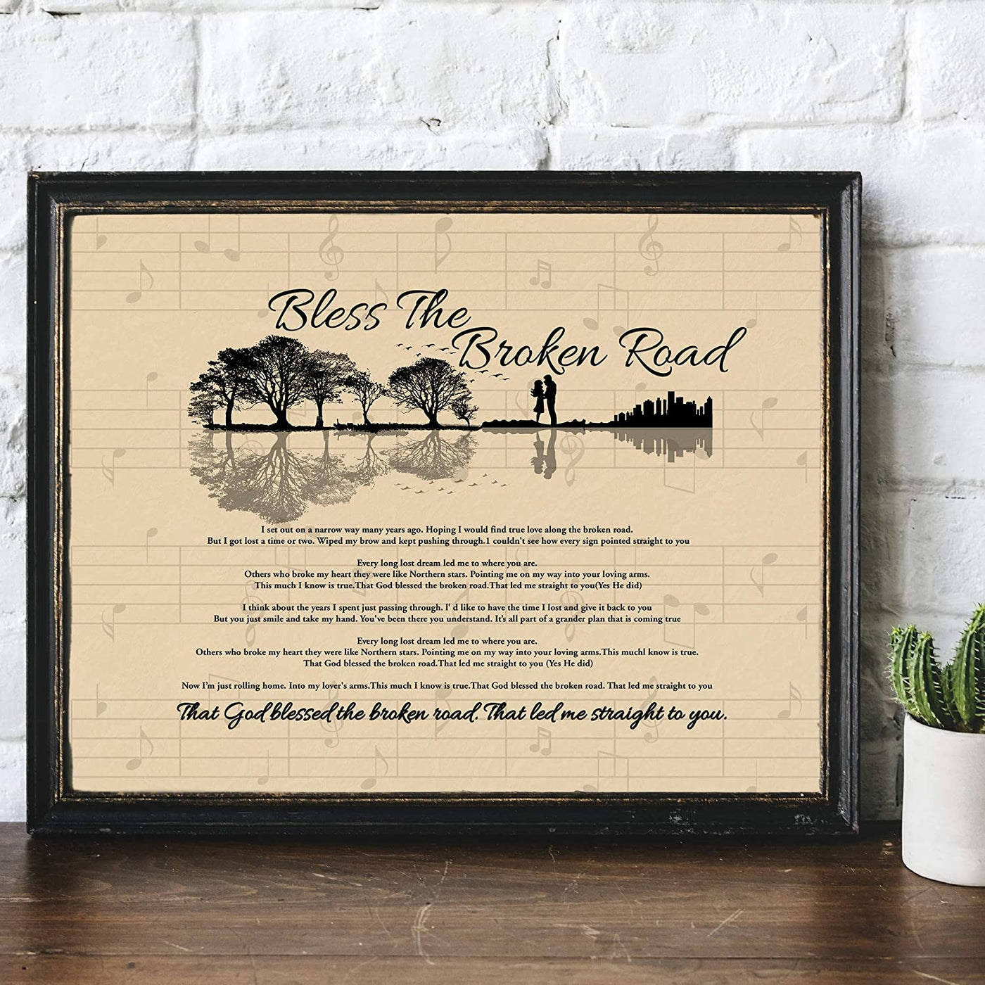 "Bless The Broken Road" Song Art Print-by Rascal Flatts. 14 x 11"