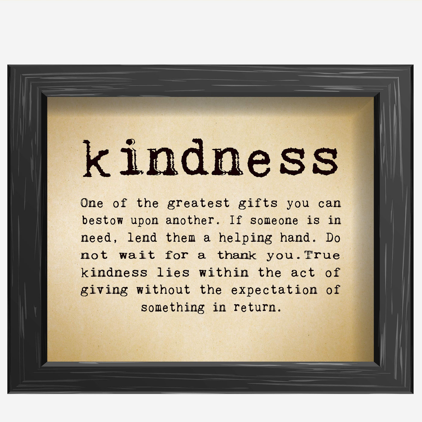 Kindness-One of the Greatest Gifts You Can Bestow-Inspirational Wall Art Sign -10 x 8" Typographic Poster Print-Ready to Frame. Motivational Home-Office-Classroom Decor. Great Reminder To Be Kind!