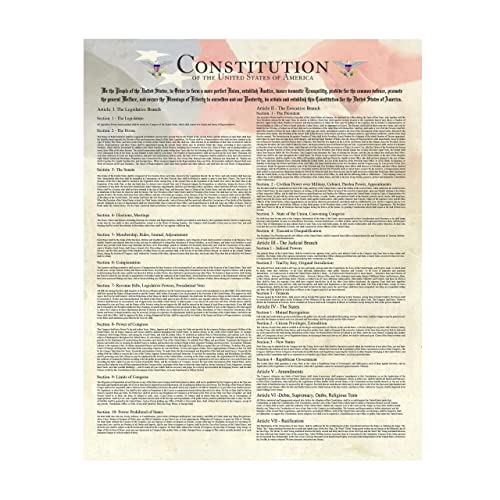 "Constitution of the United States of America"-Patriotic Poster Print -11x14"