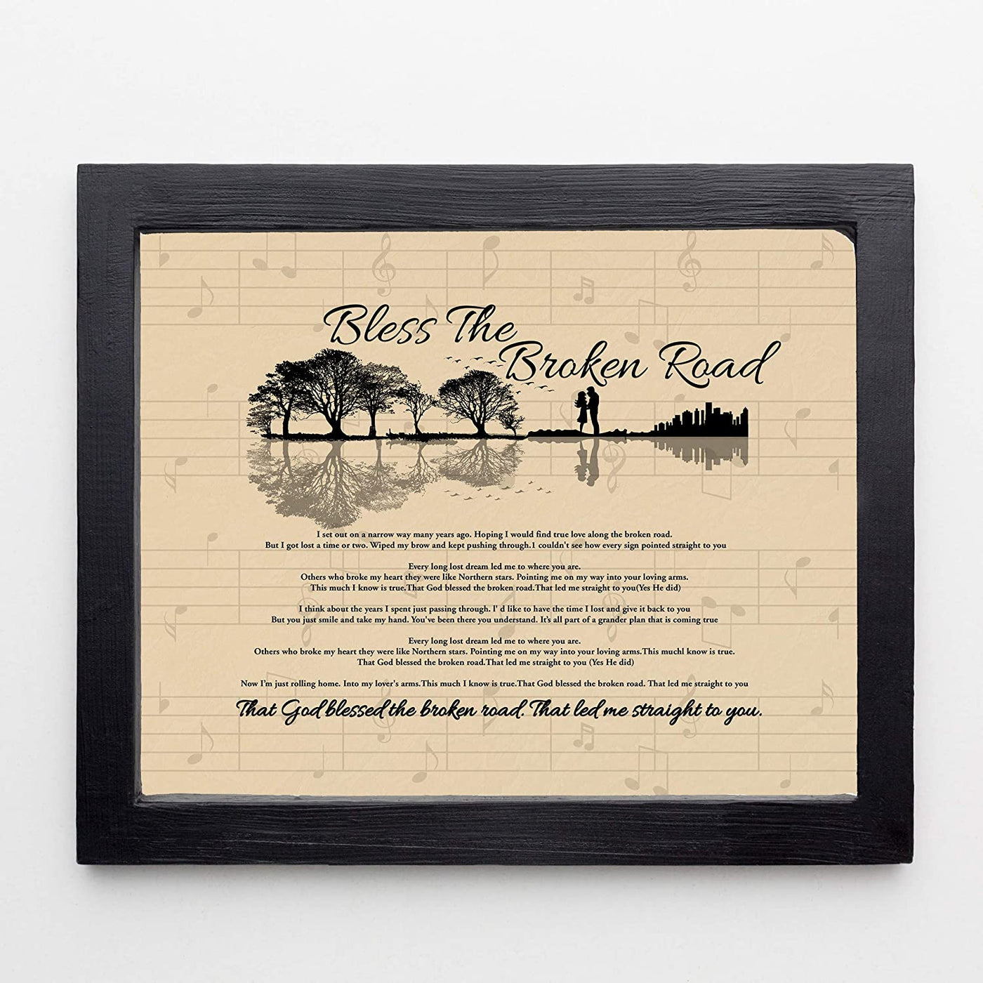 "Bless The Broken Road" Song Art Print-by Rascal Flatts. 14 x 11"