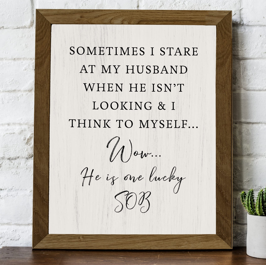 Stare at Husband &amp; Think to Myself-He&