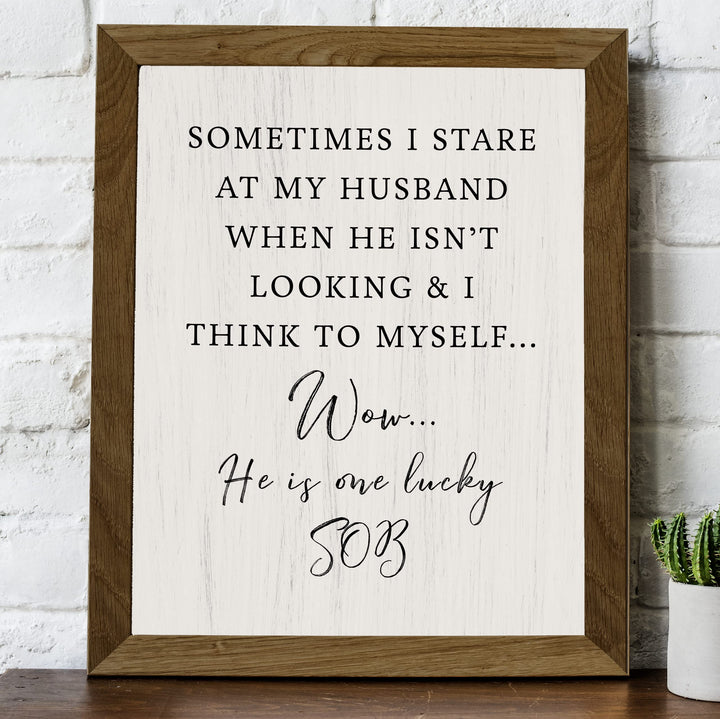 Stare at Husband &amp; Think to Myself-He&