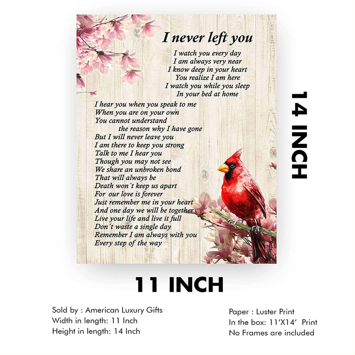 "I Never Left You"-Inspirational Christian Wall Art-11 x 14"