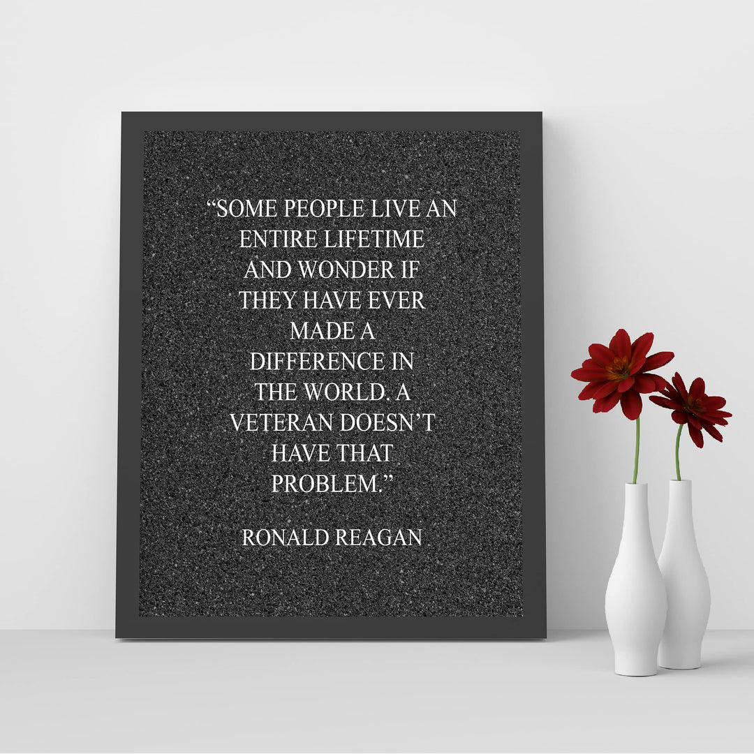 Ronald Reagan-"A Veteran Doesn&