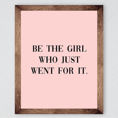 Motivational Pink Art Print - Modern Wall Art for Inspiration
