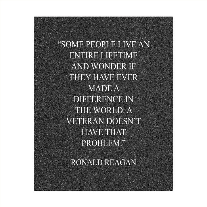 Ronald Reagan-"A Veteran Doesn&