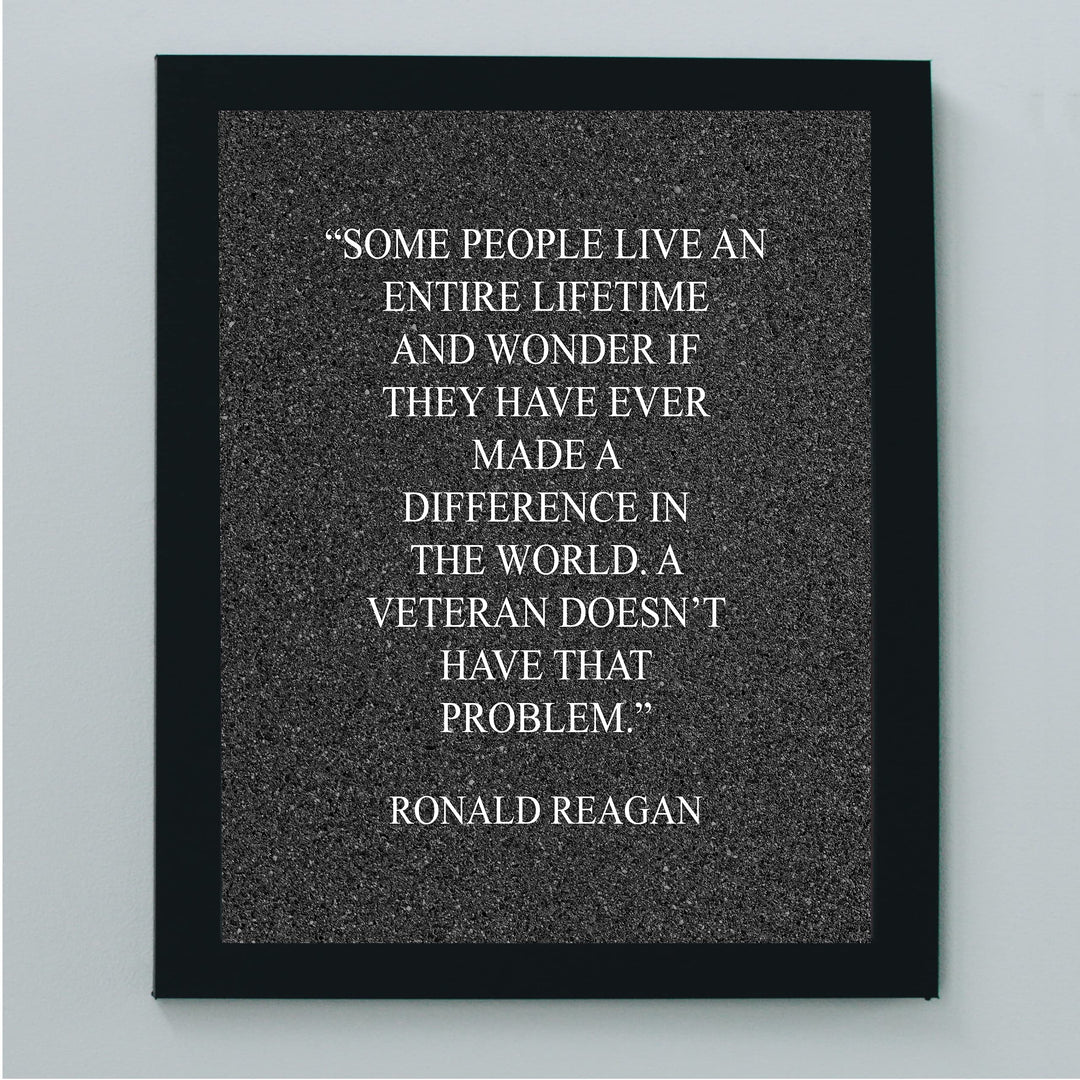 Ronald Reagan-"A Veteran Doesn&