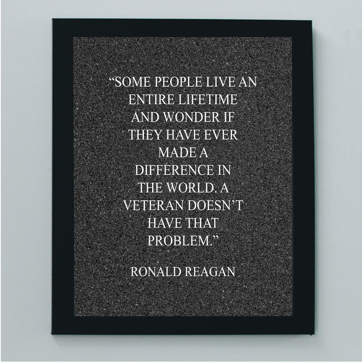 Ronald Reagan-"A Veteran Doesn&