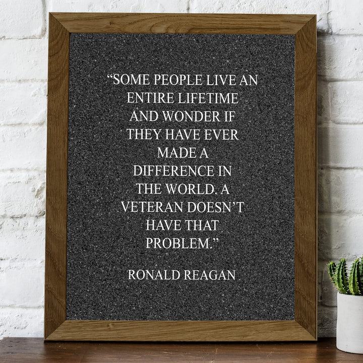 Ronald Reagan-"A Veteran Doesn&