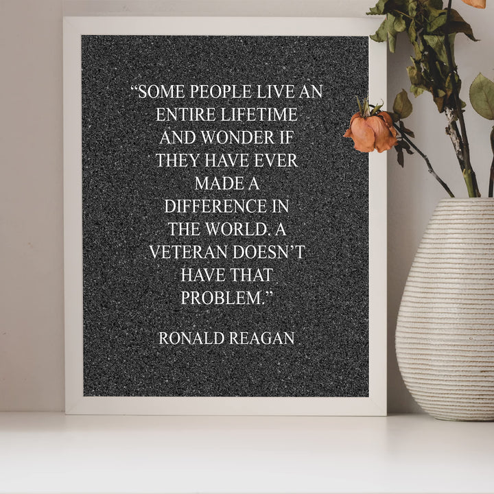 Ronald Reagan-"A Veteran Doesn&