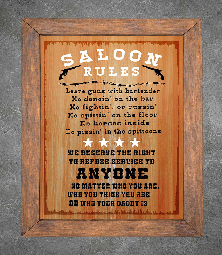 Saloon Rules-"No Dancin&